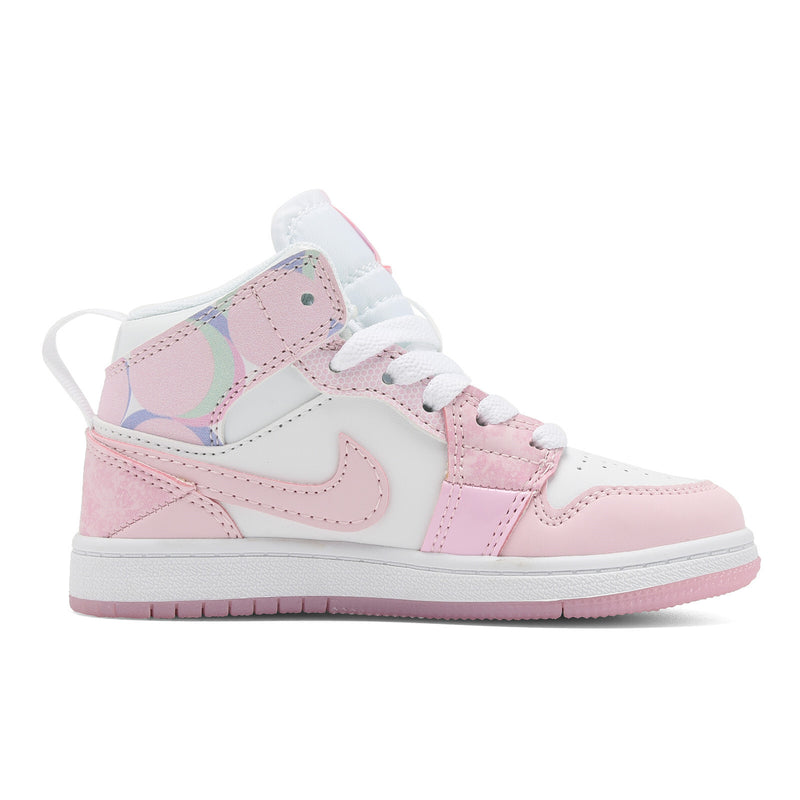 Air Jordan 1 Mid SE light pink infantil
