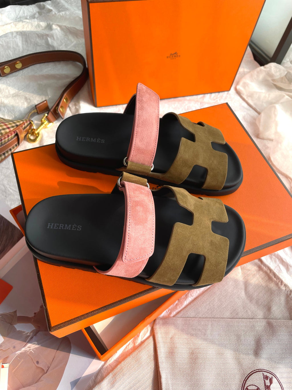 Hermes Chypre Olive Pink