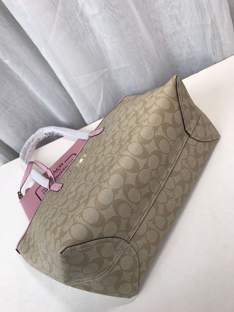 Coach City Tote Signature Canvas Khaki