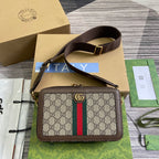 Gucci Ophidia Travel Case Bag Khaki