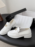 Mocassim Lambskin Ivory white