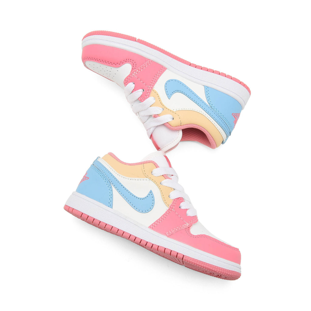 Air Jordan 1 Low SE "Paw Print Pink Foam Infantil