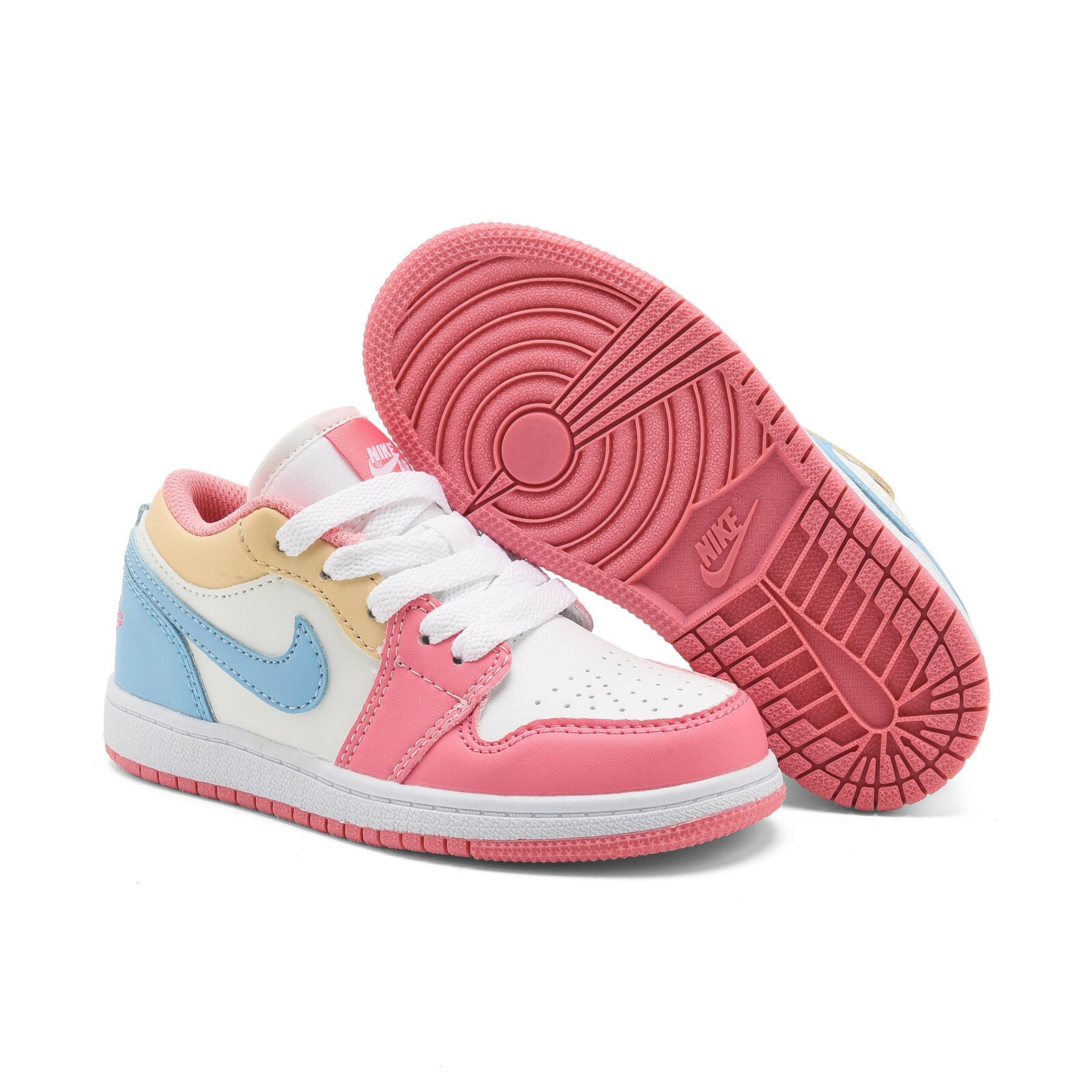 Air Jordan 1 Low SE "Paw Print Pink Foam Infantil