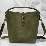 Bolsa Saint Laurent Le 37 Medium Suede Green