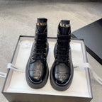 Chanel Combat Boot Black