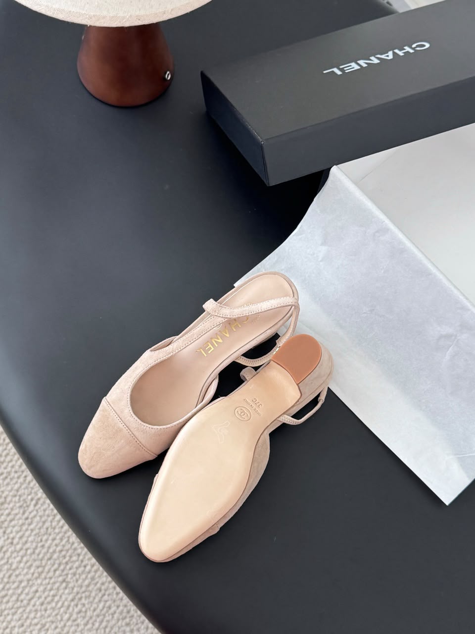 Chanel Slingback Pumps Nude