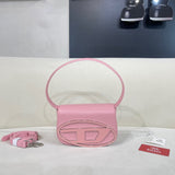 Diesel 1DR Shoulder Bag Nappa Leather bubblegum pink