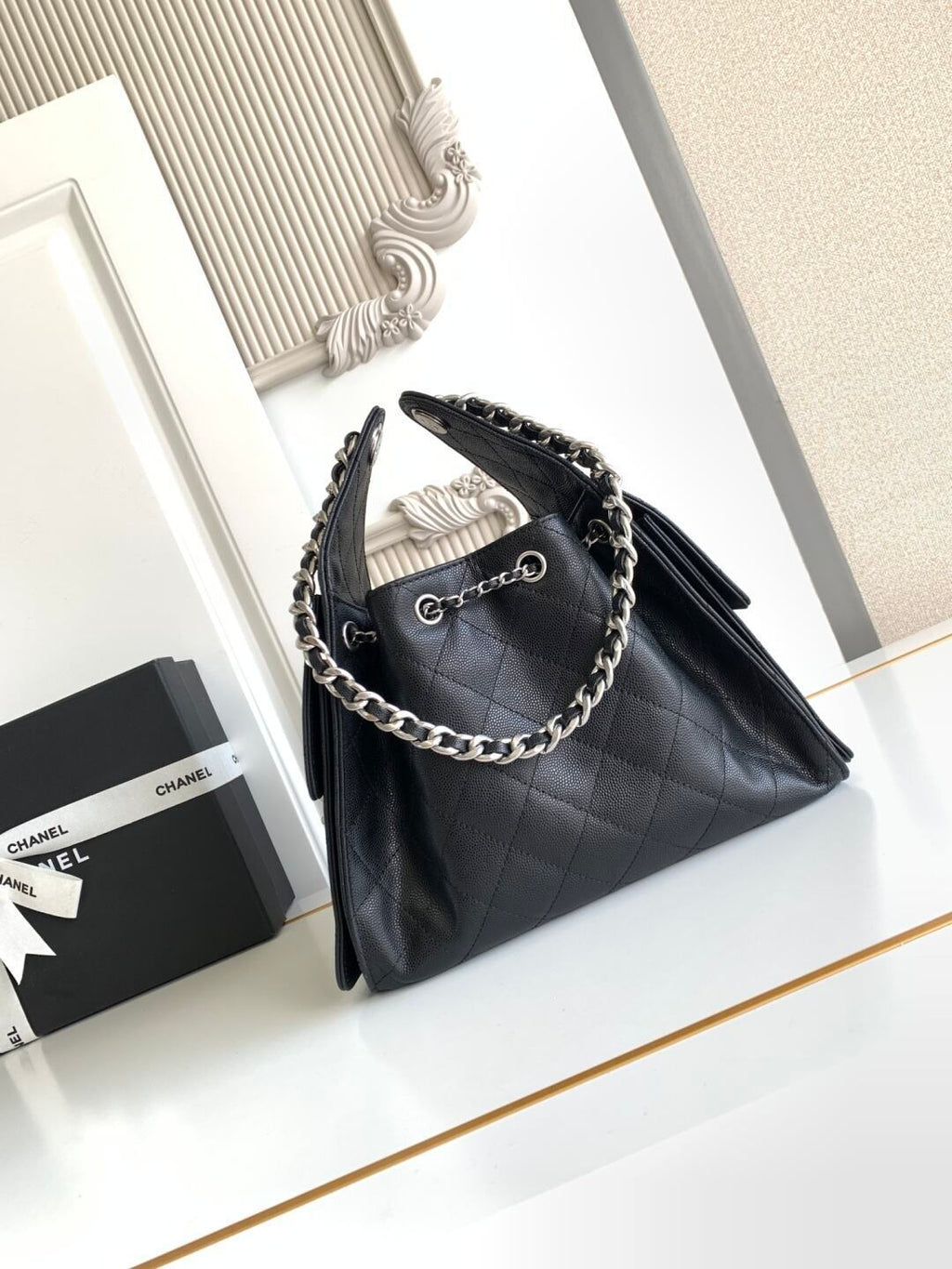 Bolsa Hobo  Chanel 25 Black