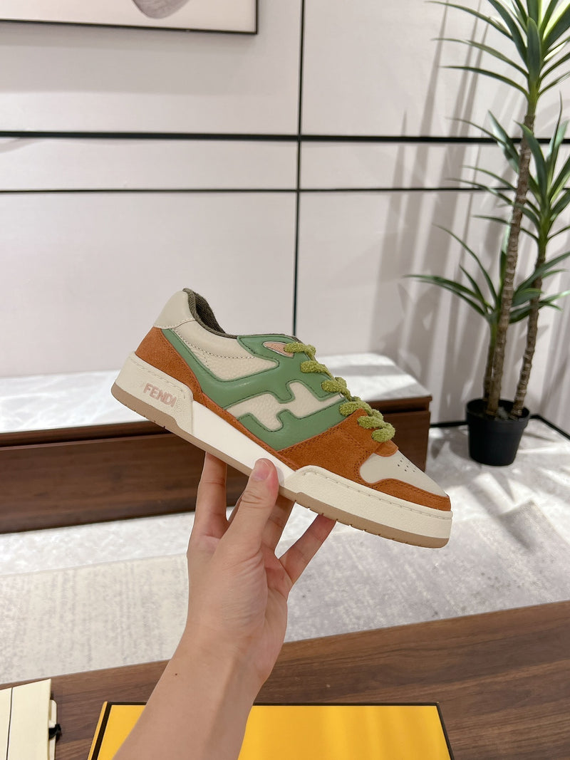 Fendi Match sneakers in brown green