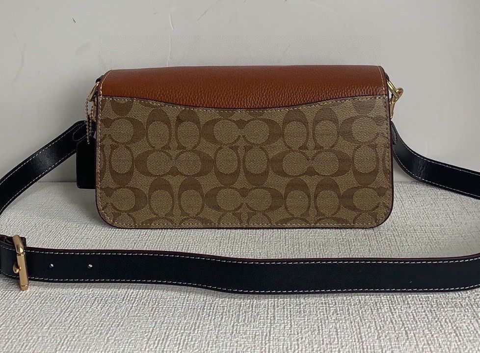 Coach Morgan Signature Shoulder Bag Marrom Caramelo