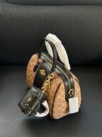 Coach Rowan Satchel Khaki Black