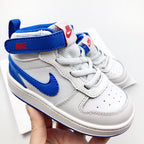 Nike Court Borough Mid 2 Infantil Branco Azul
