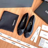 Chanel Lambskin 10mm Ballet Flats Black