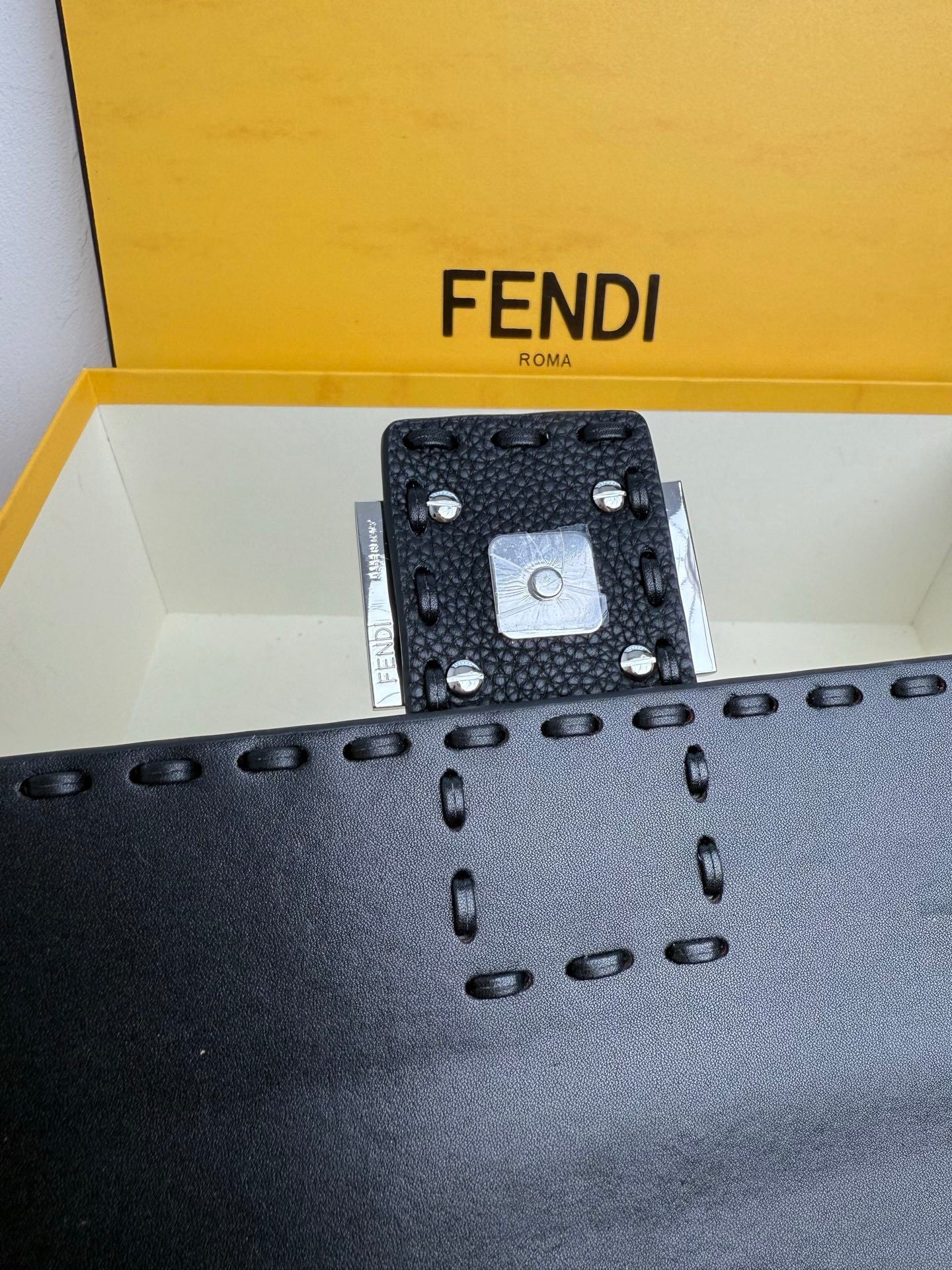 Fendi Baguette Selleria FF Black