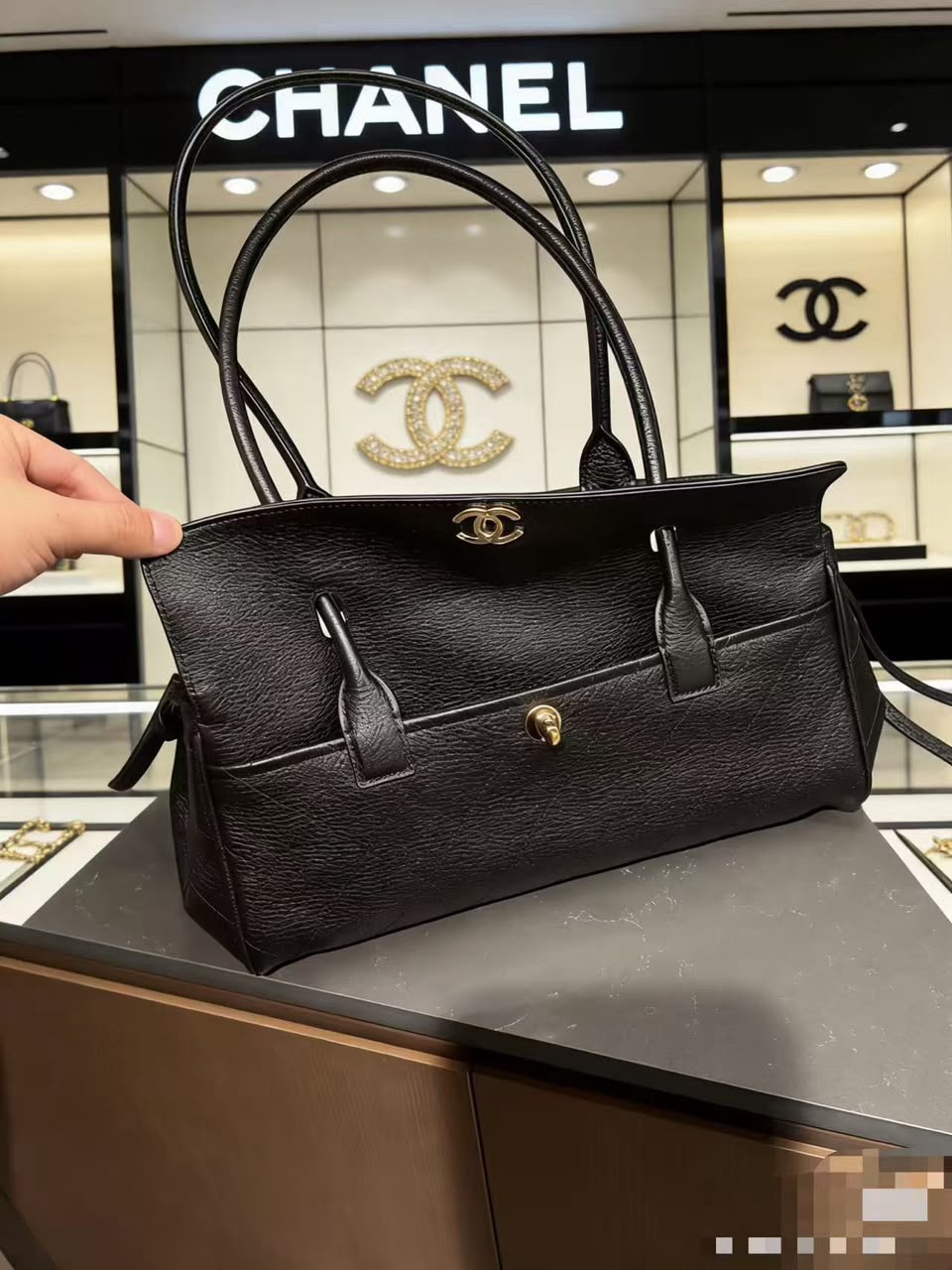 Chanel Small Shopping Bag Black