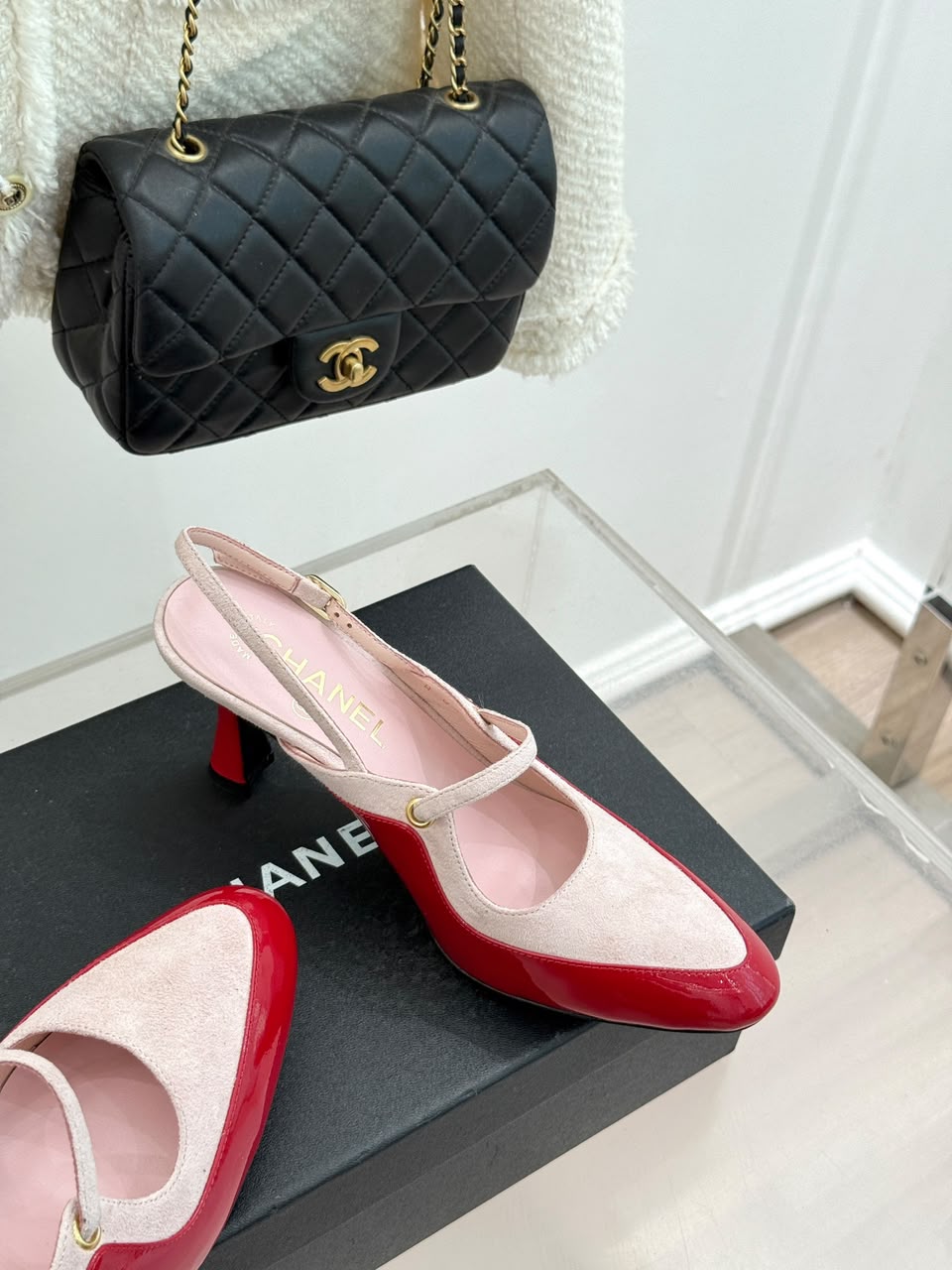 Chanel  Gabrielle Slingback Pumps Pink