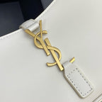 Saint Laurent Le 5 À 7 Top Handle Bag Off White Ferragens Douradas
