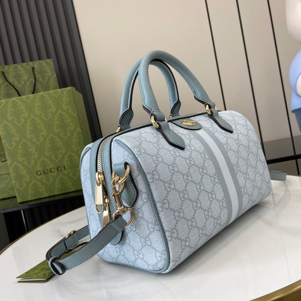 Gucci Ophidia Mini Boston Bag Blue