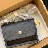 Coach Mini Klare Crossbody Bag Black Ferragens Douradas