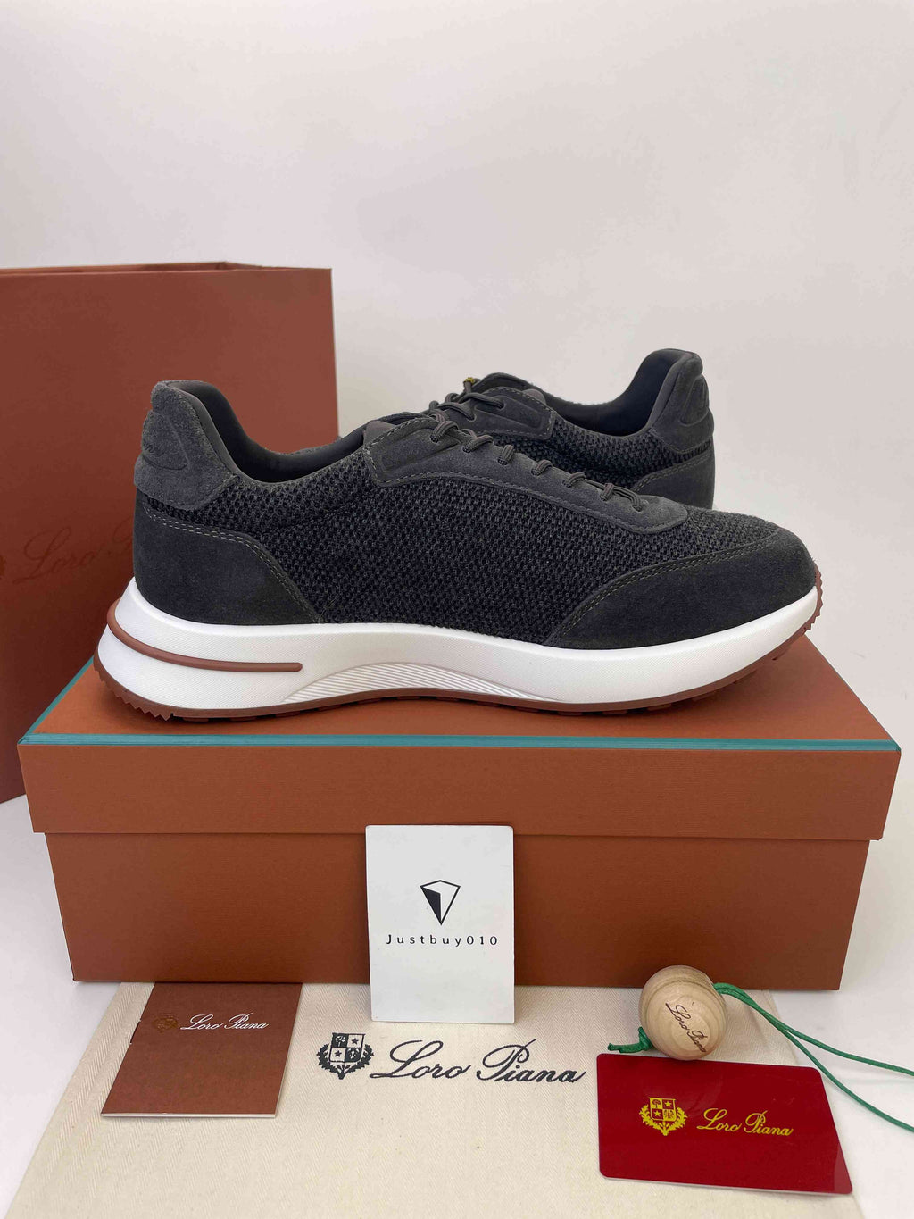 Loro Piana 360 Flexy Walk  (Charcoal Blue/Frost Gray)