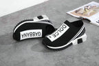 Dolce & Gabbana Sorrento Logo Slip On Black Grey White