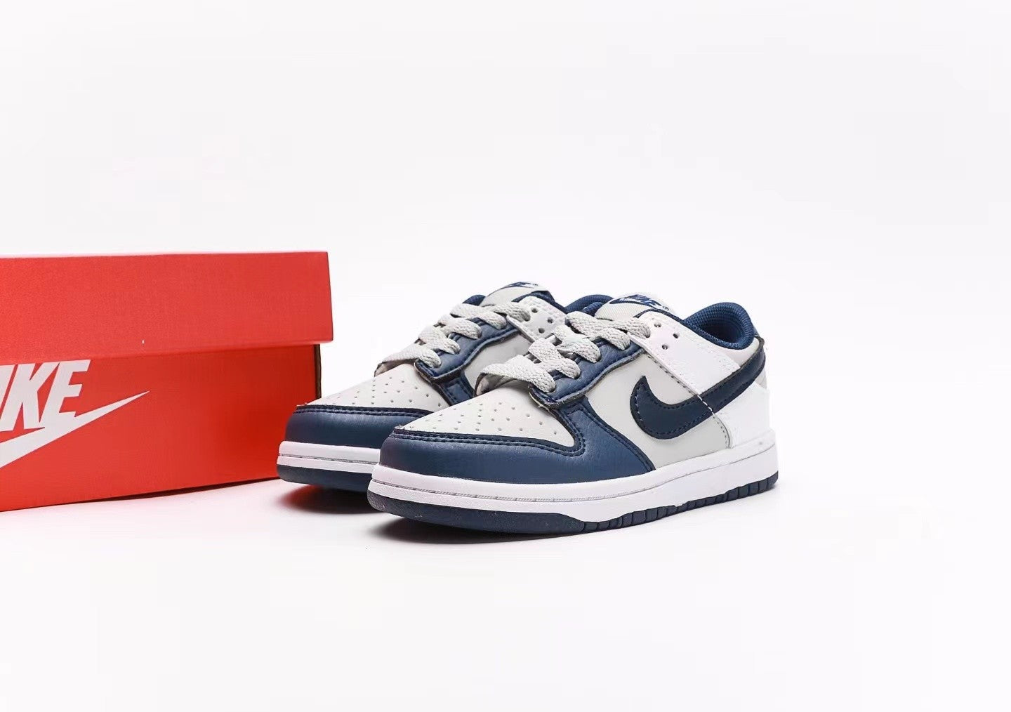 Nike Dunk Low Midnight Navy Smoke Grey Infantil