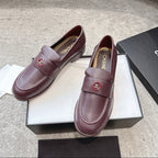 Chanel Timeless Patent Loafer red