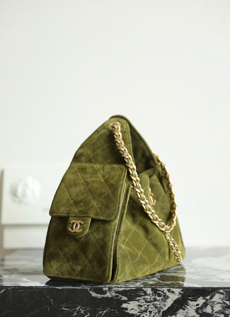Bolsa Hobo  Chanel 25 Green