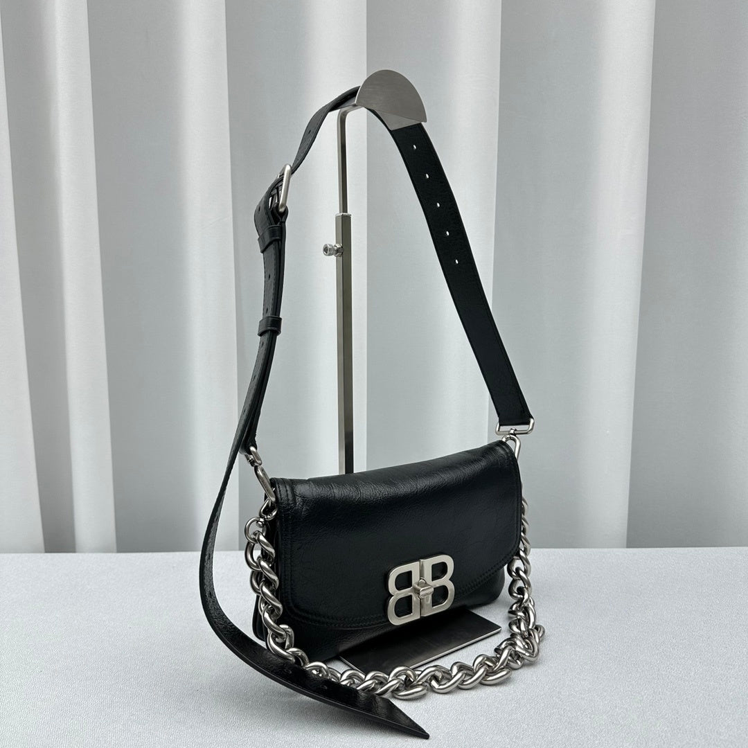 Balenciaga  Small BB Soft Flap Shoulder Black