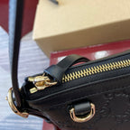Gucci GG Emblem Small Shoulder Bag Black