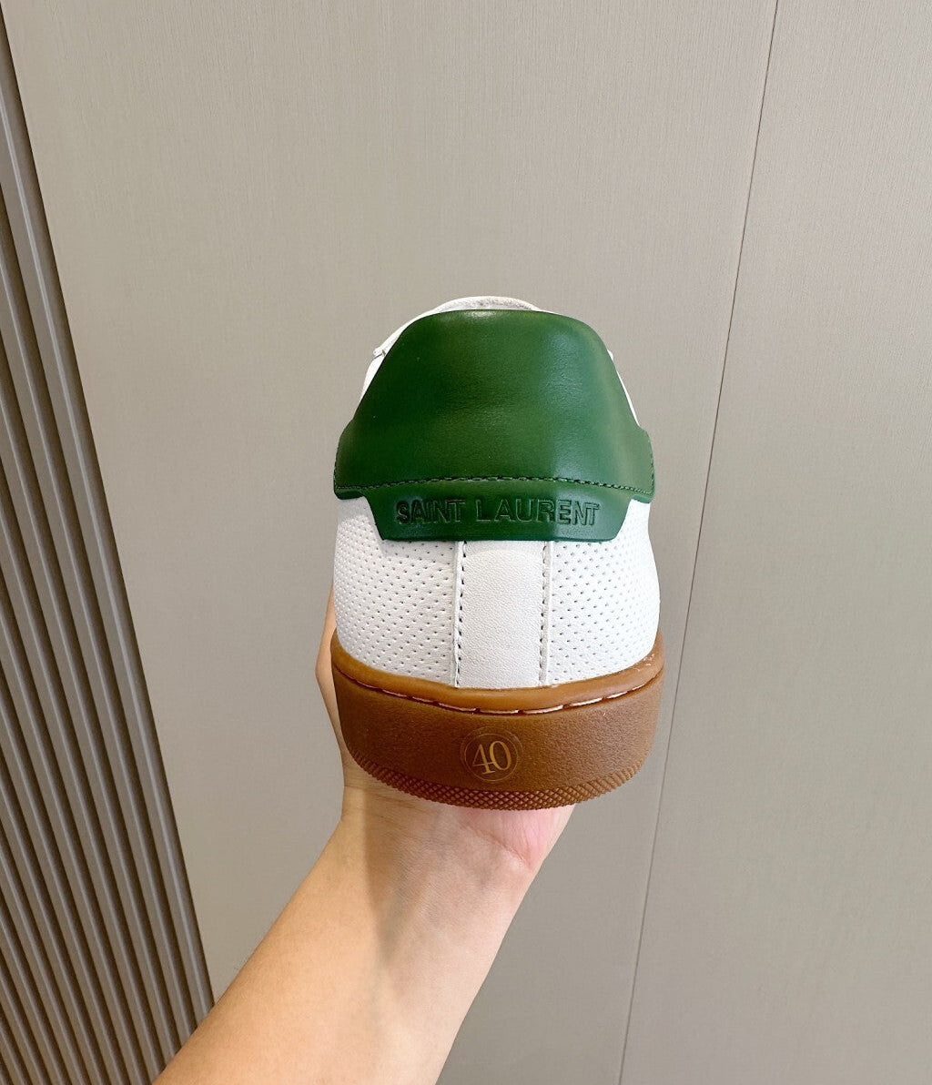 TÊNIS YVES SAINT LAURENT MESH AND LEATHER SNEAKERS LACE-UP