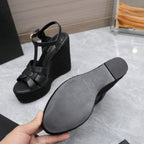 Saint Laurent Espadrille Tribute Black