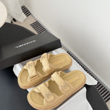 CHANEL Quilted Dad Sandal  Beige.