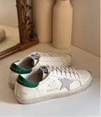 Golden Goose Superstar Leather Sneakers White/Green .