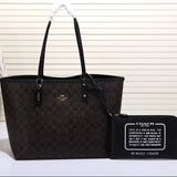 Coach City Tote Signature Canvas Brown / Black