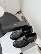 Mocassim Lambskin Ivory black