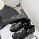 Mocassim Lambskin Ivory black