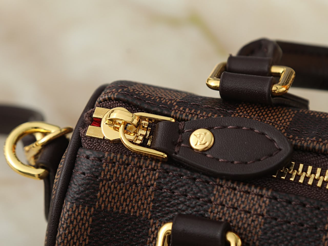 Louis Vuitton Nano Speedy Canvas Damier Ébène