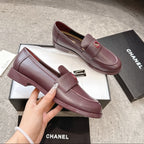Chanel Timeless Patent Loafer red