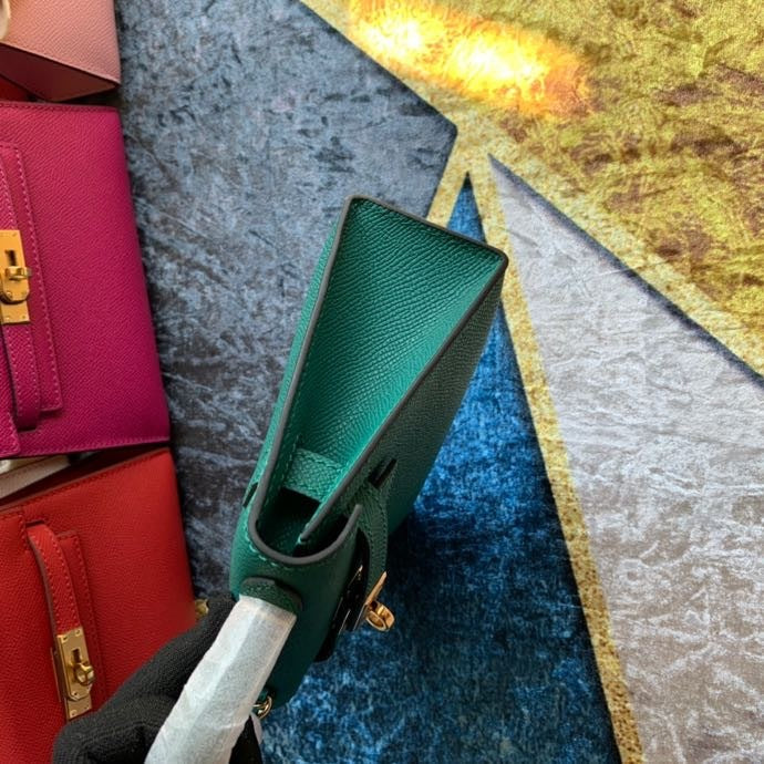 Bolsa Kelly Sellier Mini II Malachite (tamanho 20) .