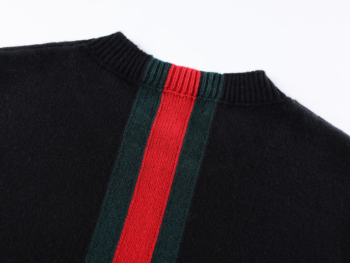 Suéter Gucci de Tricô com Listras Web