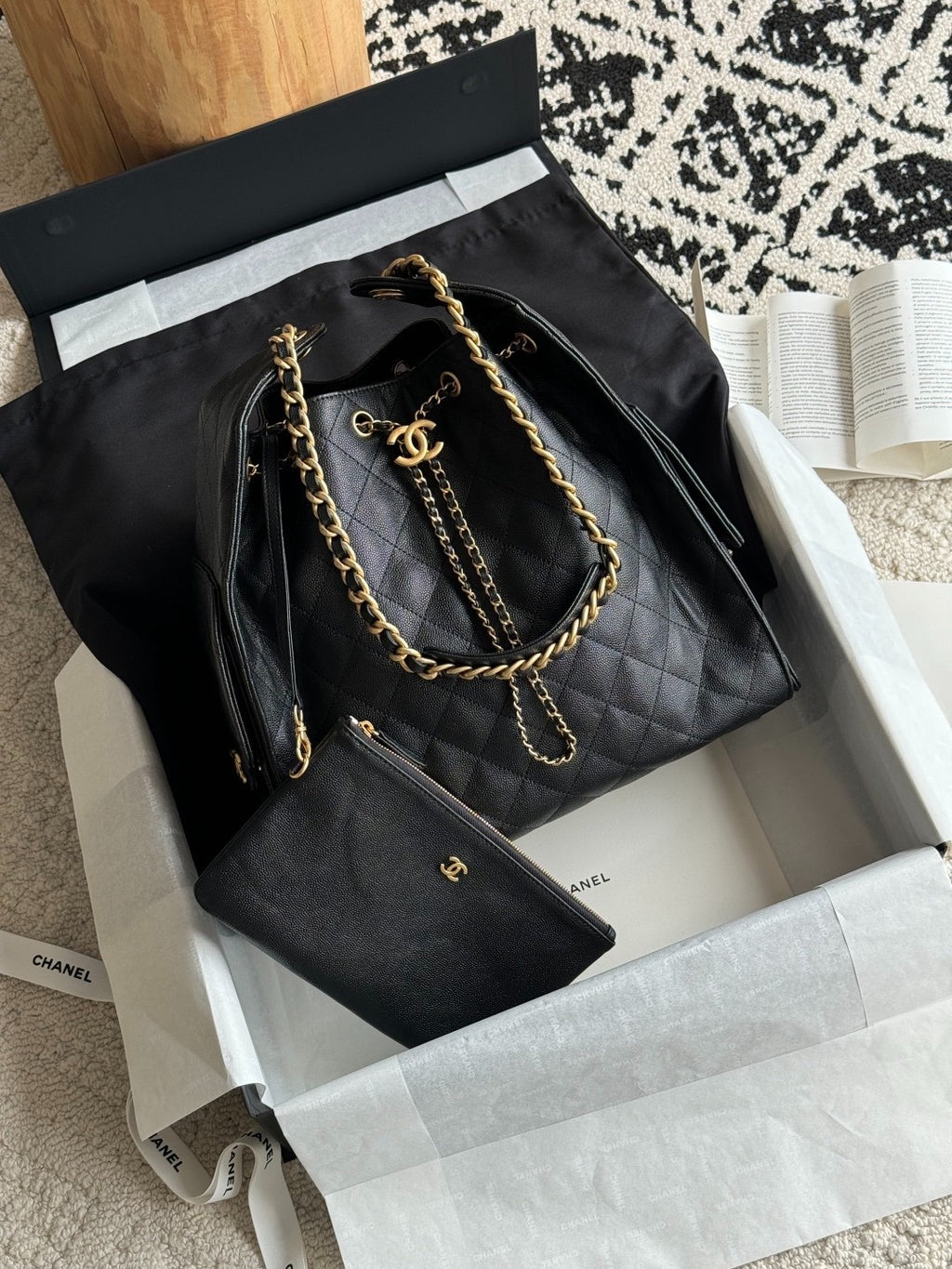 Bolsa CHANEL 25 Large Black