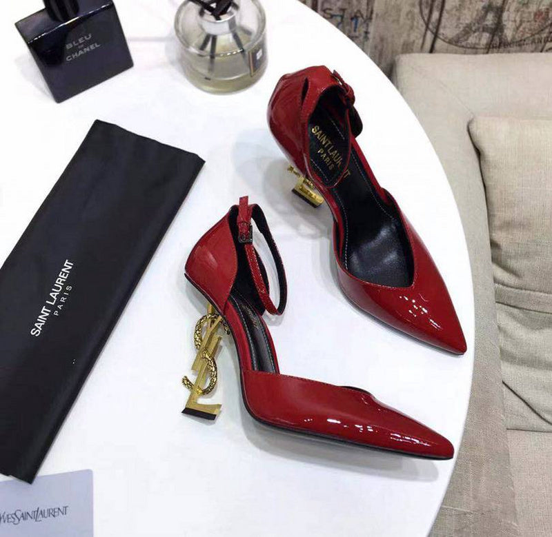 Saint Laurent Opyum Pumps red