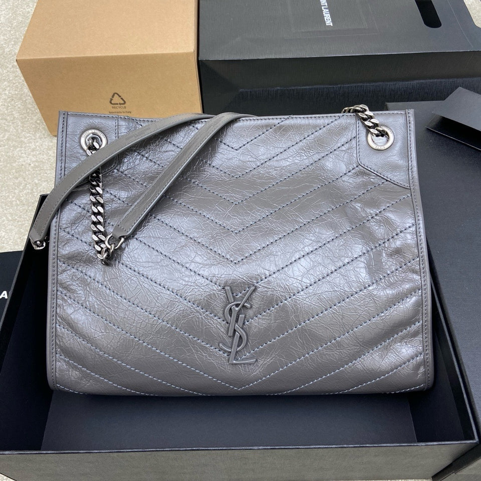 Saint Laurent Niki Shopping Bag Gray