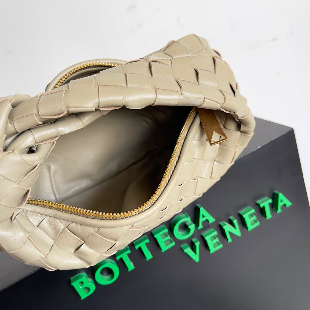 Bottega Veneta Mini Jodie knot Travertine