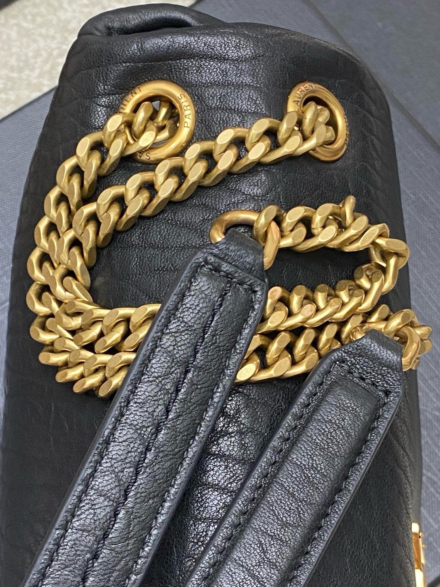 Yves Saint Laurent Calypso Lambskin Black