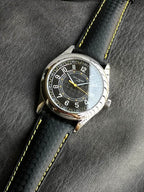 Patek Philippe Calatrava "Ebony" Black Dial With Yellow Accents