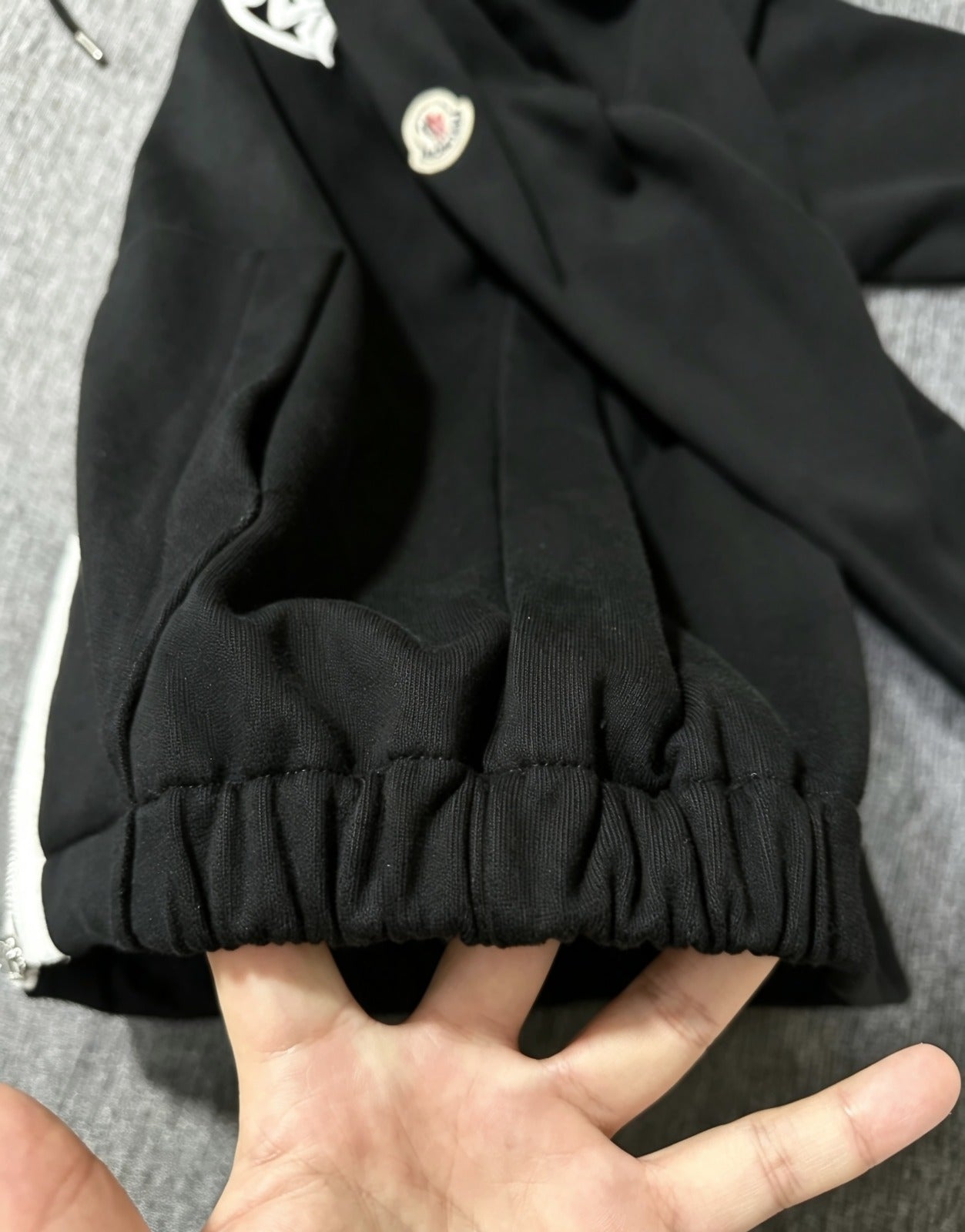 Moncler Logo-Embroidered Zip-Up Hoodie