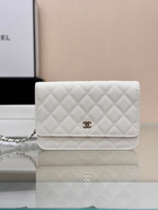 Bolsa Chanel CC Woc Lambskin White.