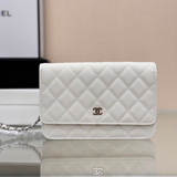 Bolsa Chanel CC Woc Lambskin White.